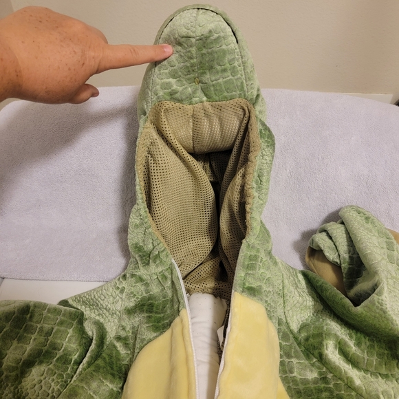 VTG Dinosaur Green Dragon Tail Claws Costume Dress Up Outfit Sz 4T / 44" Length‎ - Picture 14 of 16